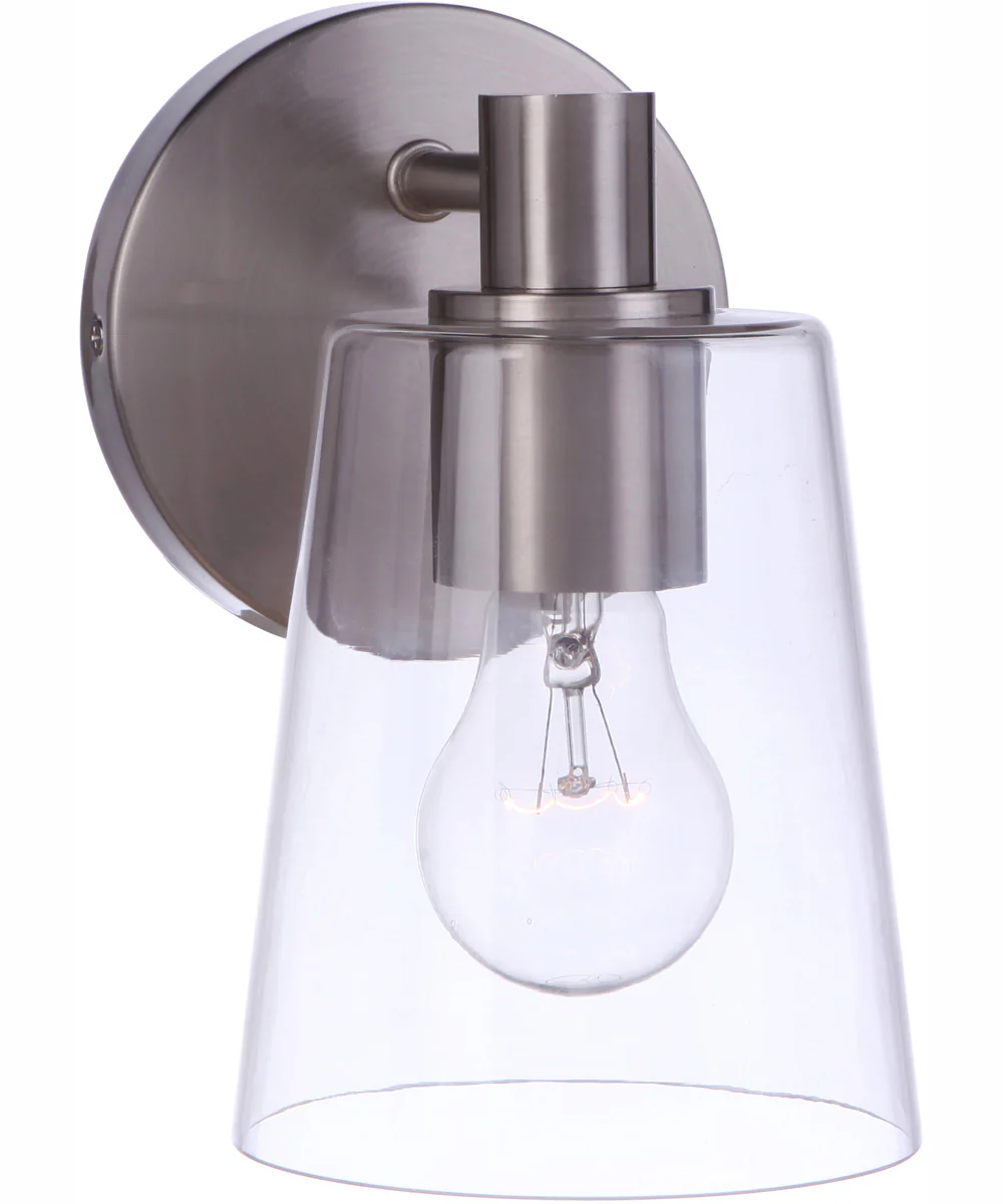 Emilio 1-Light Wall Sconce Brushed Polished Nickel - Image 2