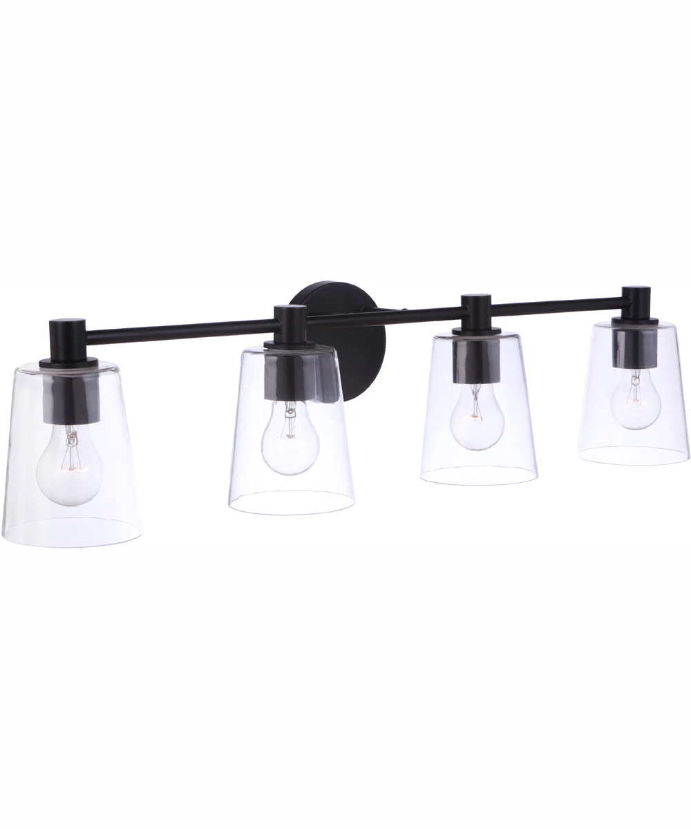Emilio 4-Light Vanity Flat Black - Image 2