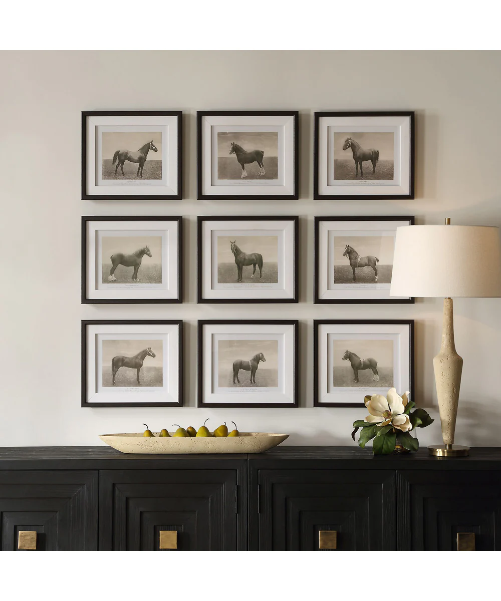 Equine Dynasty Framed Prints, Set of 9 - Image 2