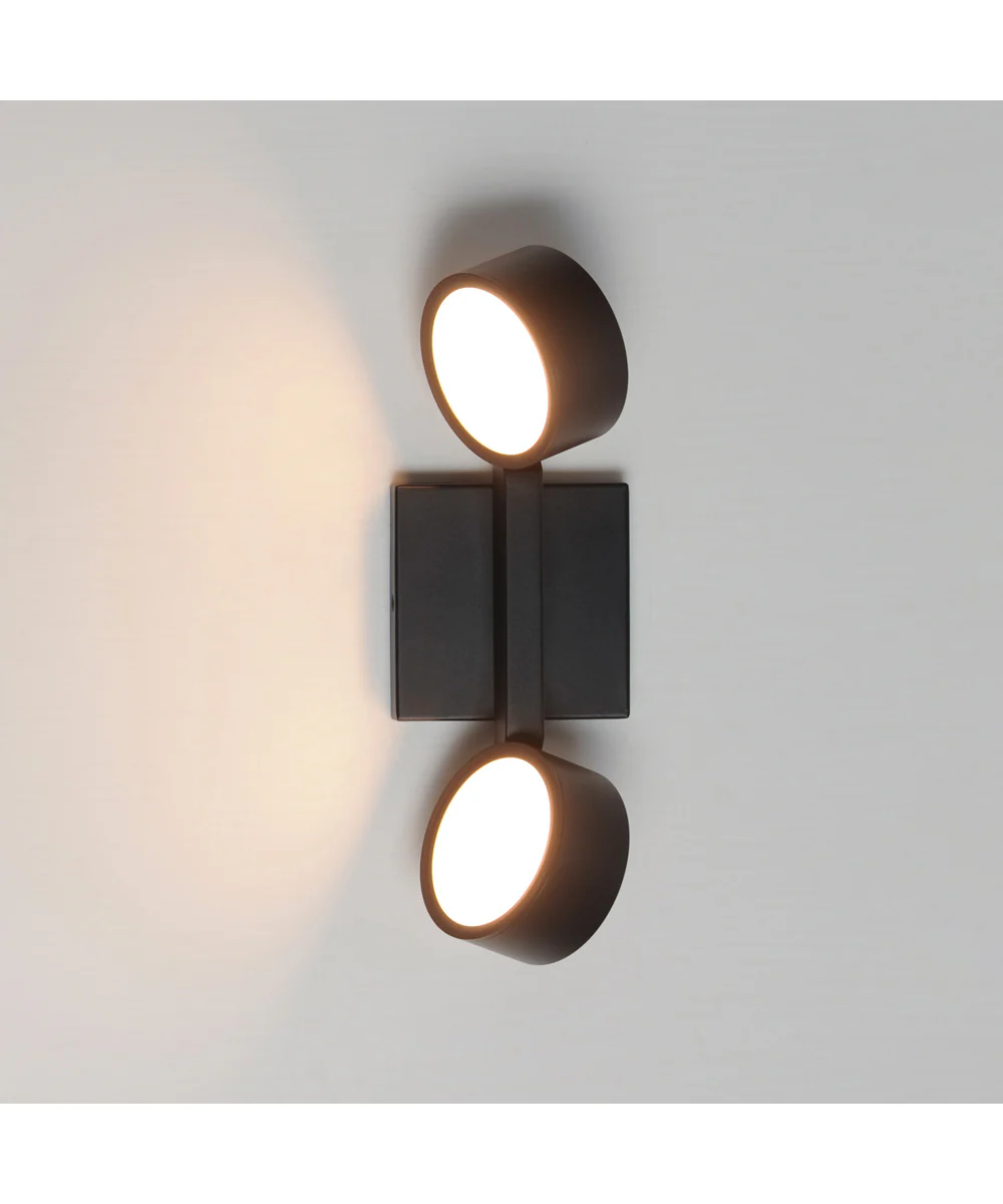 Embrace 2-Light LED Wall Sconce Black - Image 3