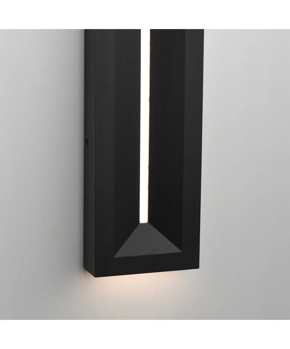 Fosso 35 inch LED Outdoor Wall Sconce - 5cct Black - Image 6