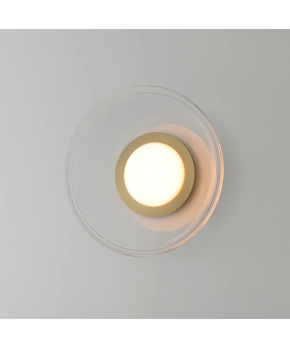 Jensen 12 inch Wall Sconce/Flush Mount Satin Brass - Image 7