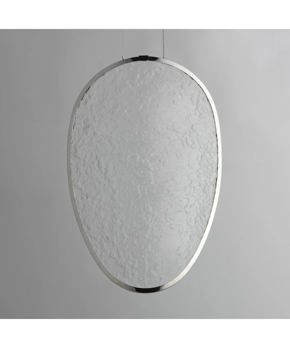 Moonscapes Single LED Pendant Polished Chrome - Image 2