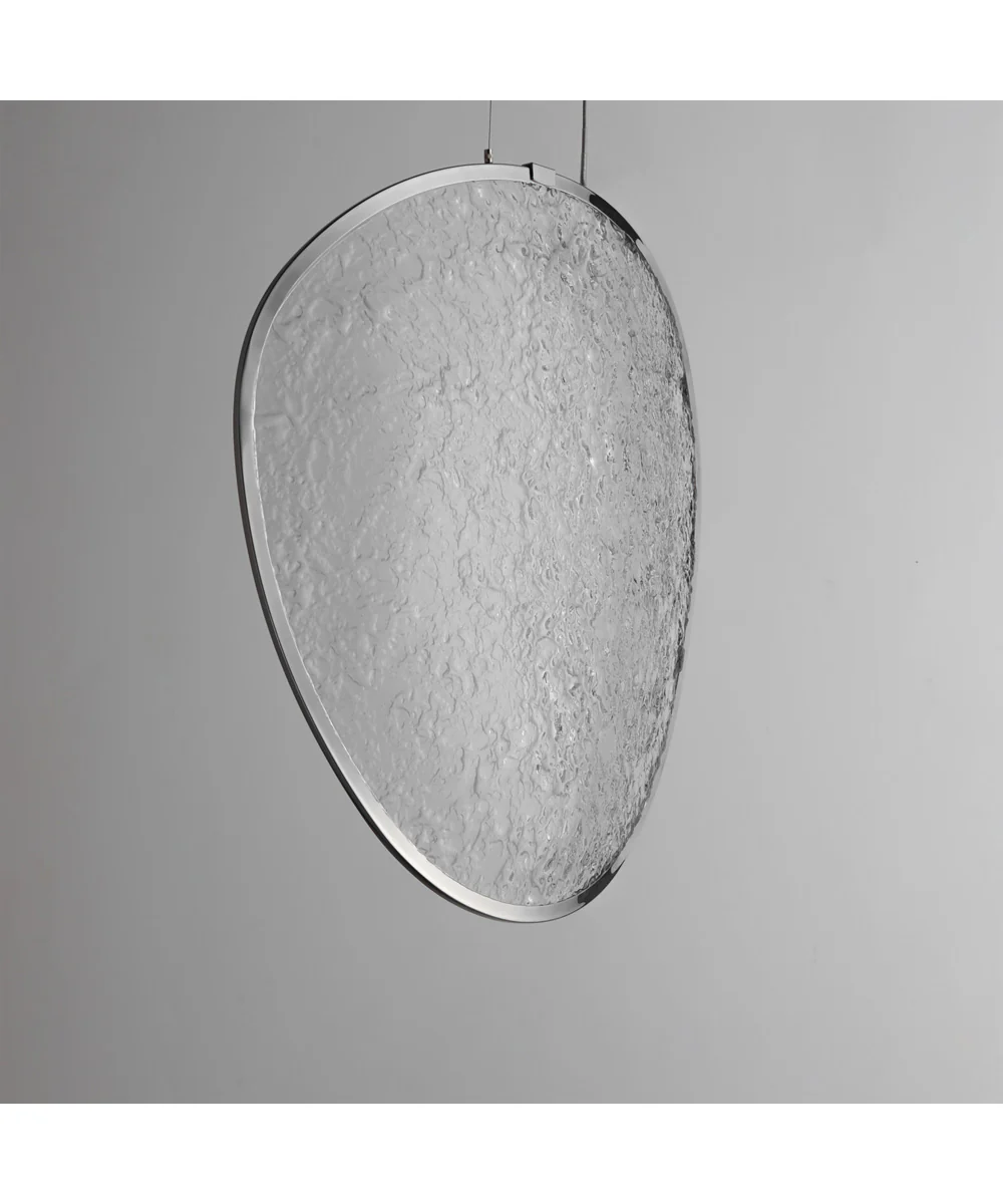 Moonscapes Single LED Pendant Polished Chrome - Image 4