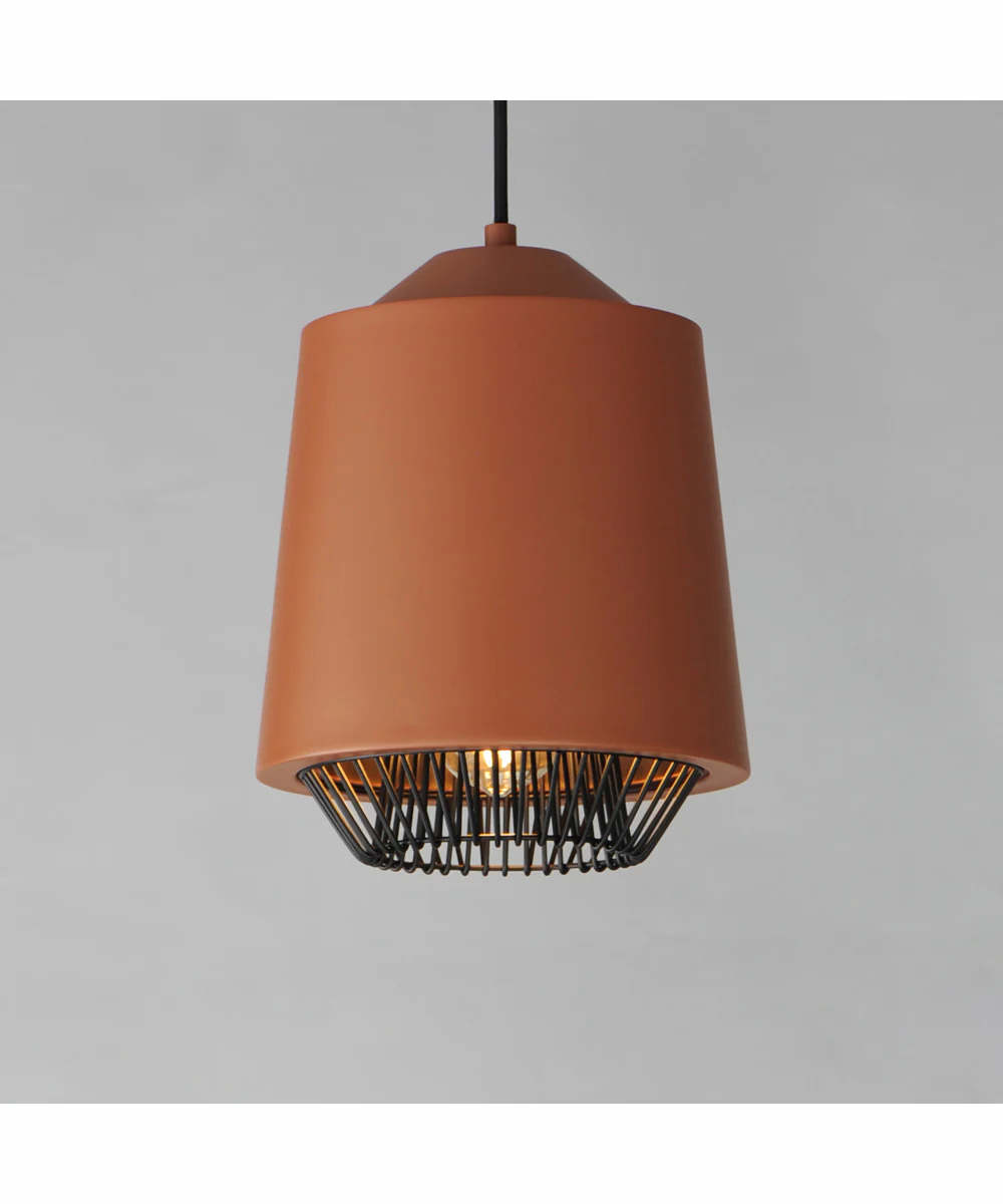 Phoenix 9 inch LED Pendant Brick/Black - Image 3