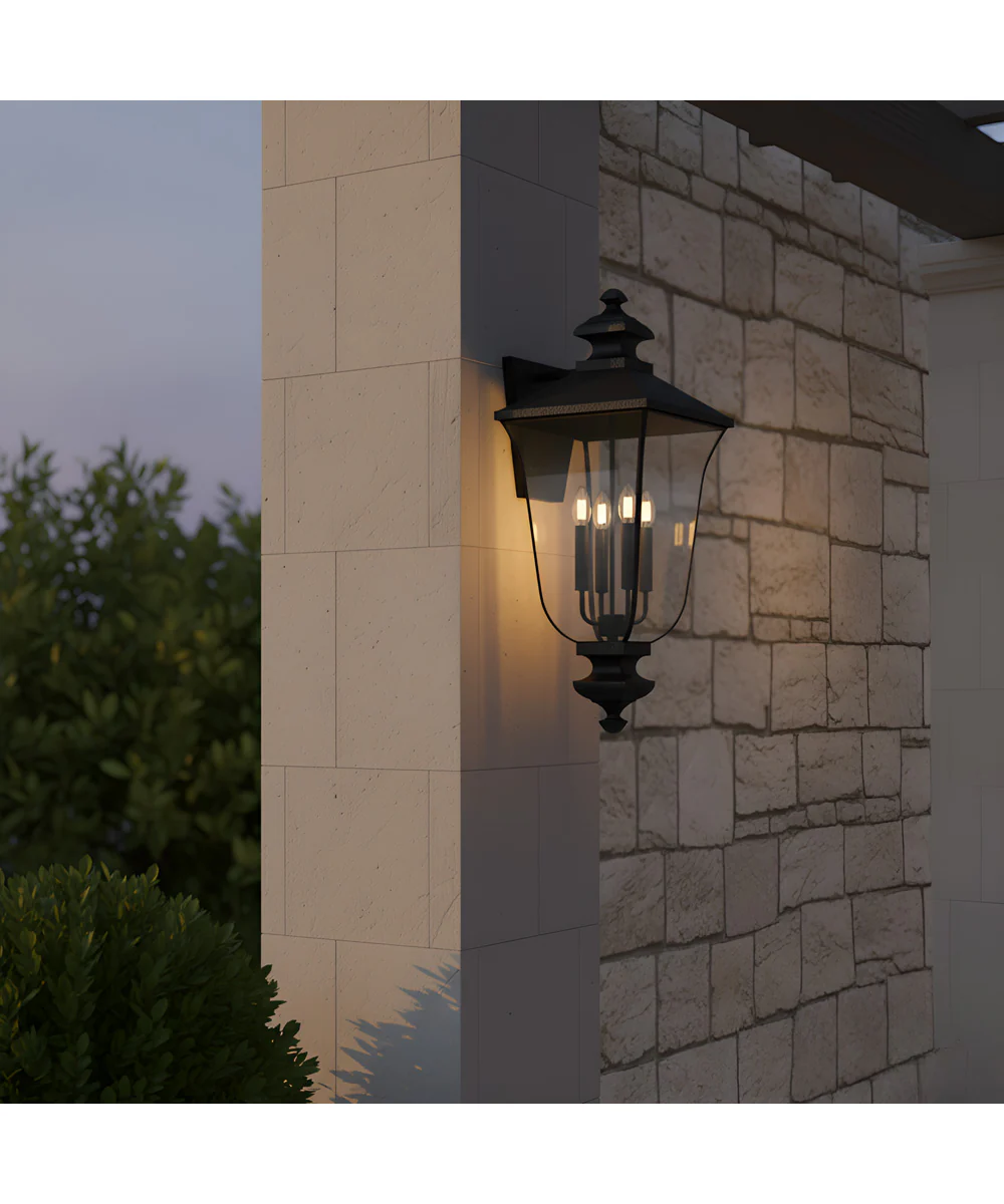 Farley 4-light Outdoor Wall Light Matte Black - Image 2