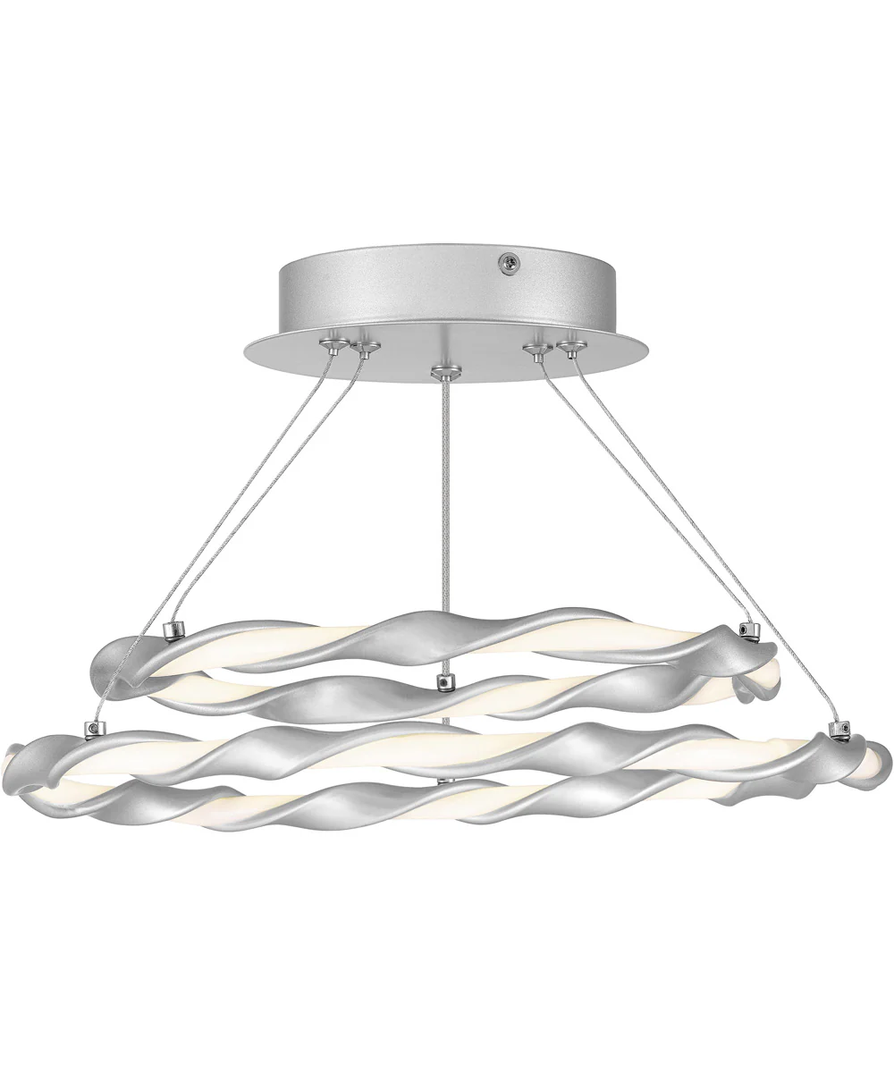 Finale Semi Flush Mount Dipped Silver