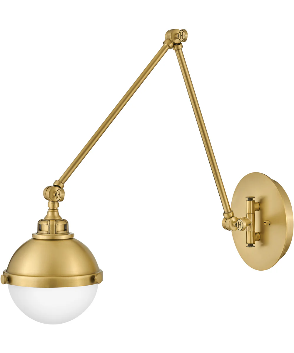 Fletcher 1-Light Medium Single Light Sconce in Satin Brass