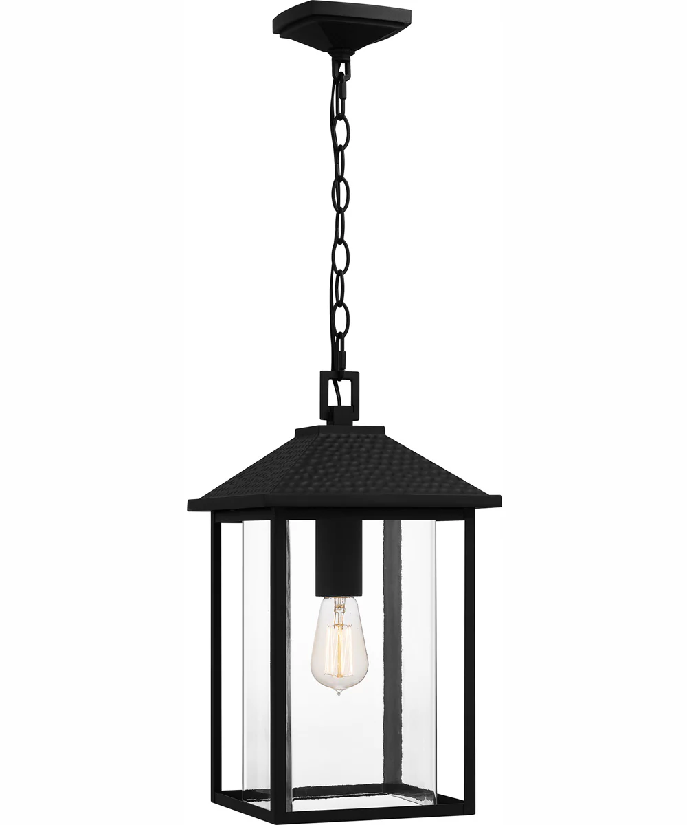 Fletcher Large 1-light Outdoor Pendant Light Coastal Armour Aluminum Earth Black