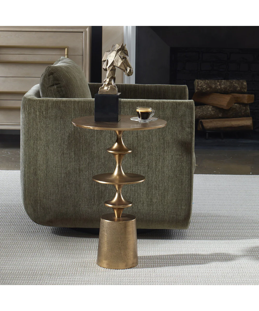 Flight Brass Accent Table - Image 2