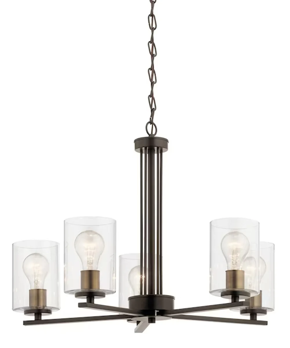 Fontella 24"W 5-Light Chandelier by Kichler Olde Bronze Finish - Image 5