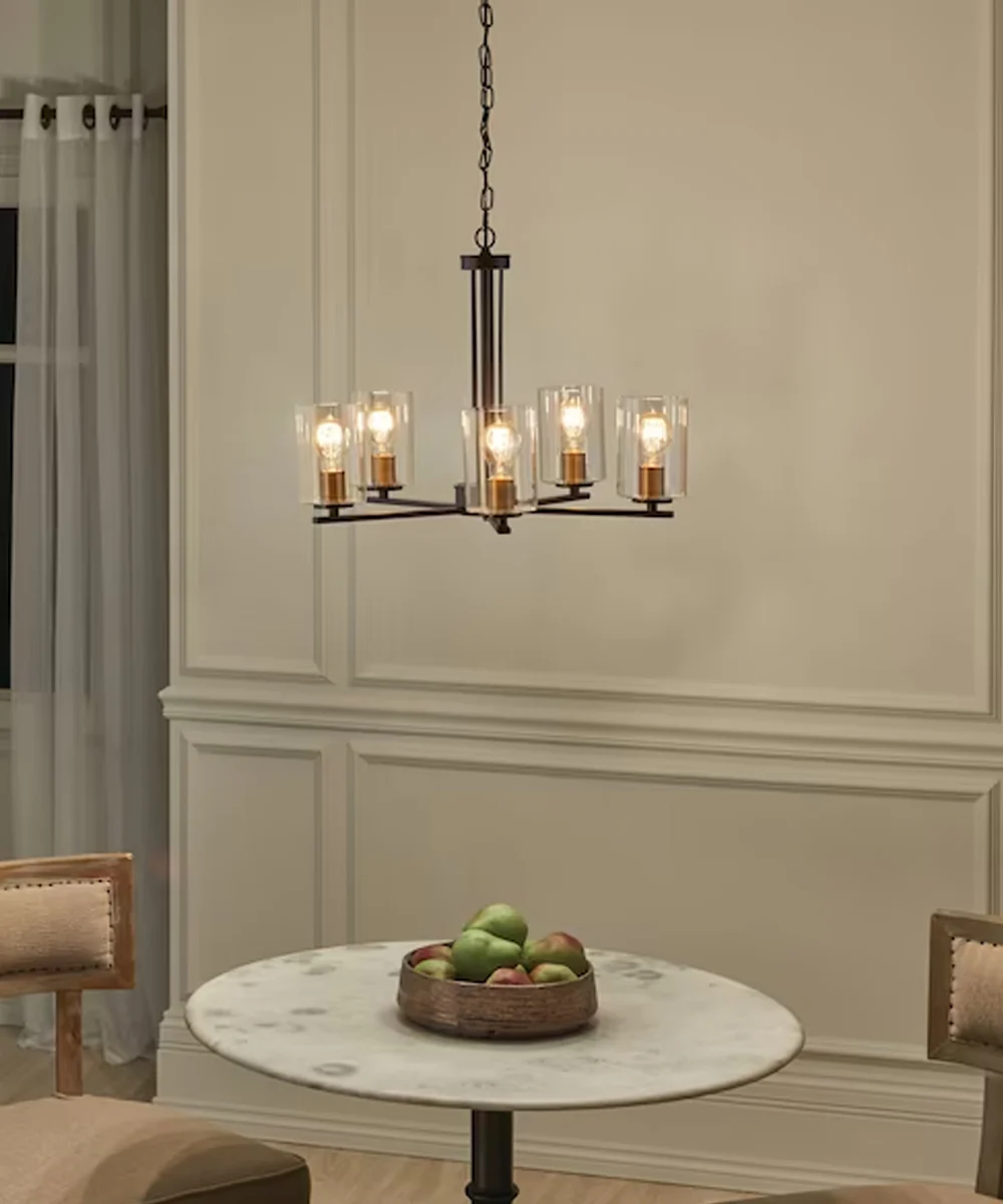 Fontella 24"W 5-Light Chandelier by Kichler Olde Bronze Finish - Image 6