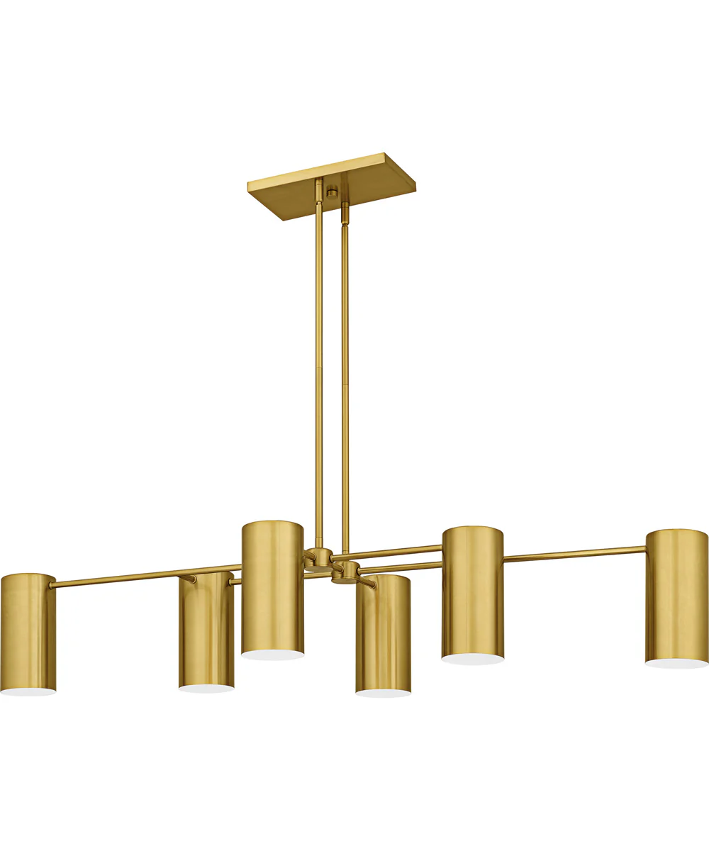 Foreland Large 6-light Island Light Brushed Gold - Image 2