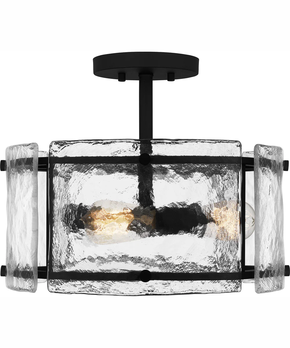 Fortress Medium 3-light Semi Flush Mount Earth Black - Image 4