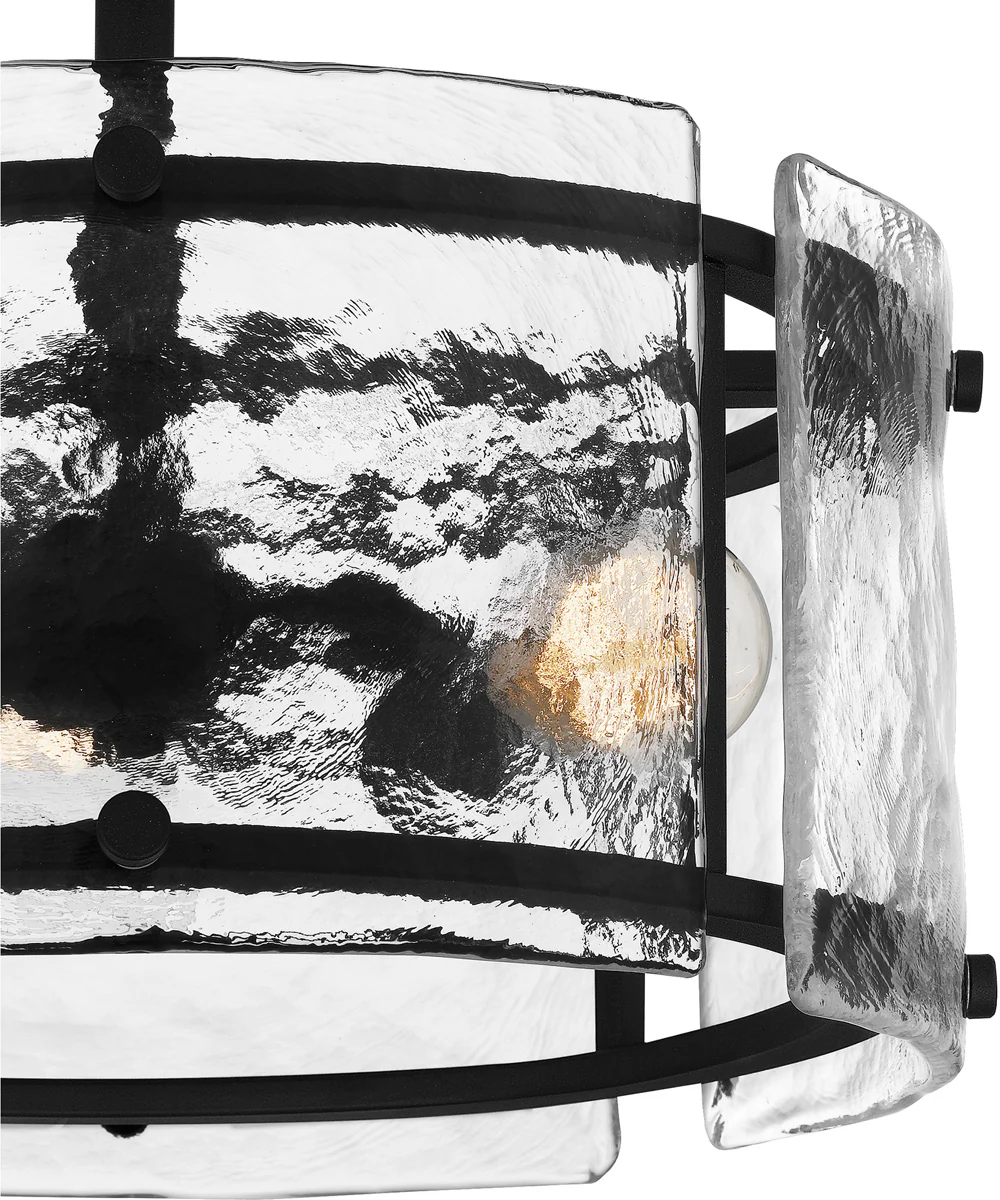 Fortress Medium 3-light Semi Flush Mount Earth Black - Image 6
