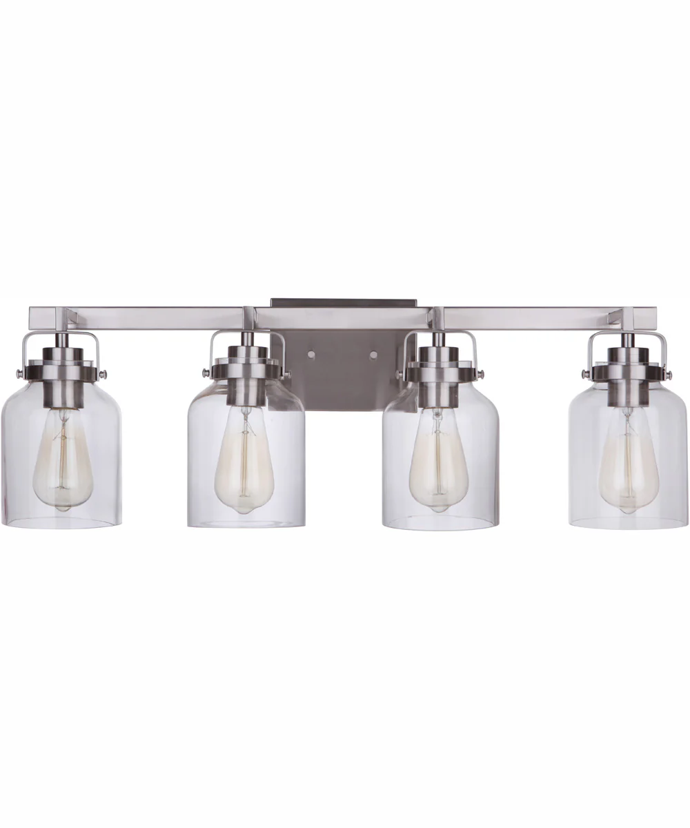 Foxwood 4-Light Vanity Brushed Polished Nickel - Image 2