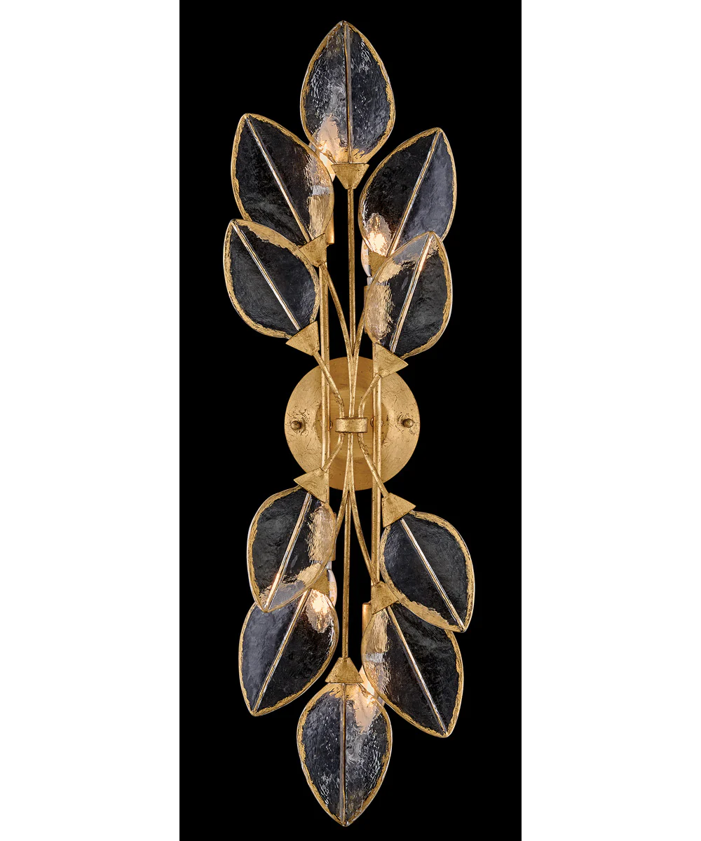 Amira 4-Light Large Four Light Sconce in Distressed Brass - Image 7