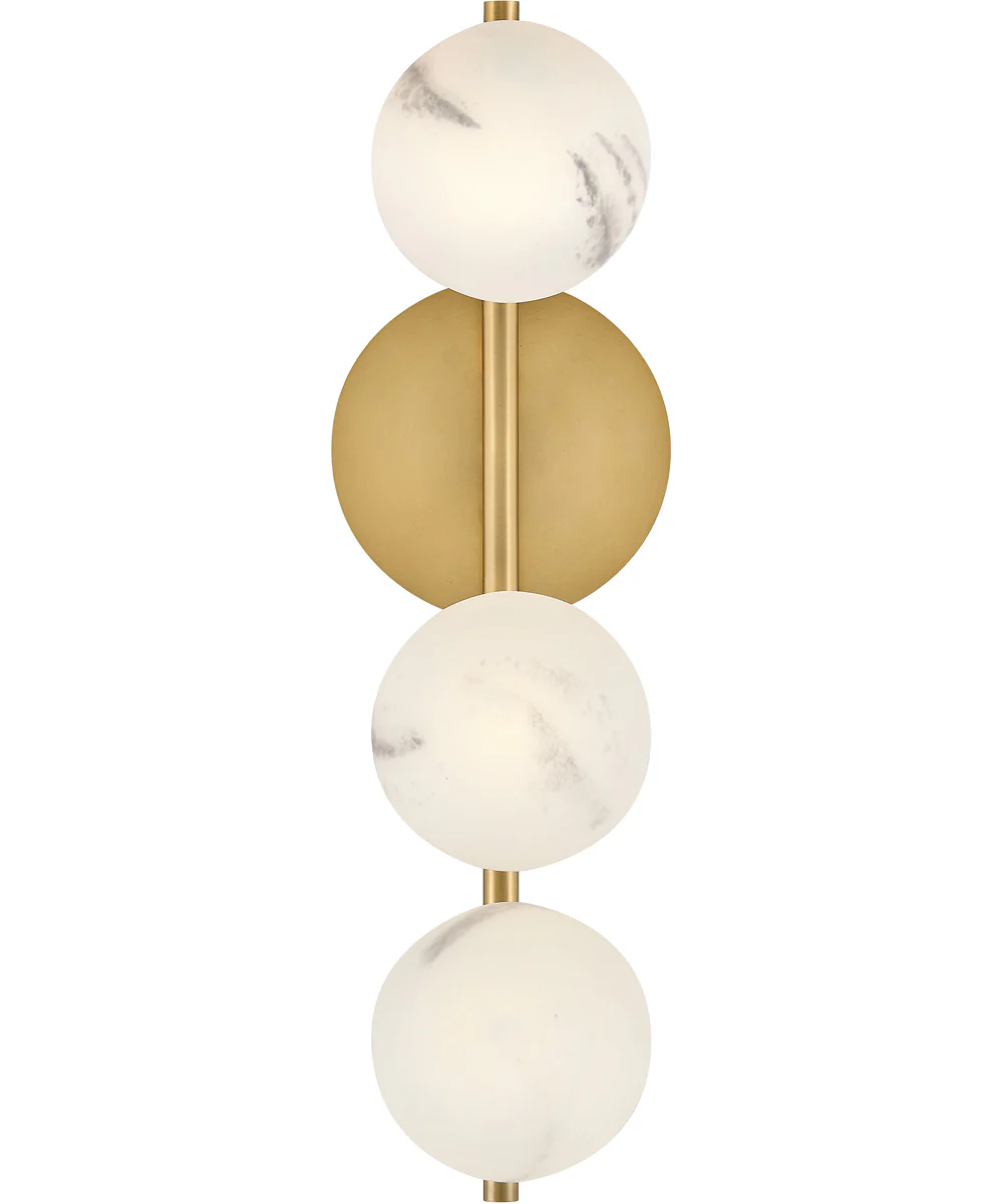 Selene 3-Light Large Three Light Sconce in Lacquered Brass - Image 4