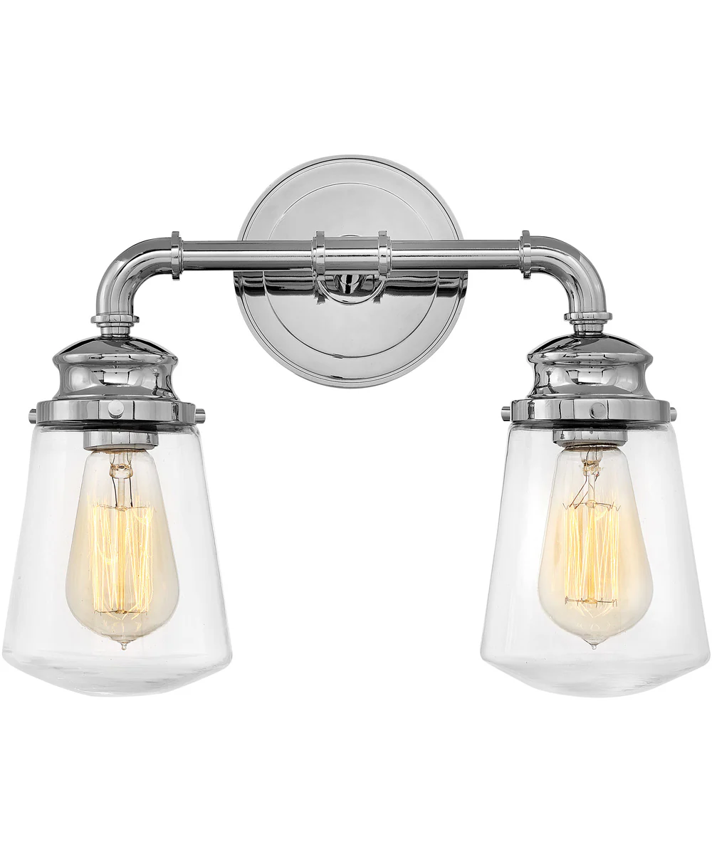 Fritz 2-Light Vanity in Chrome