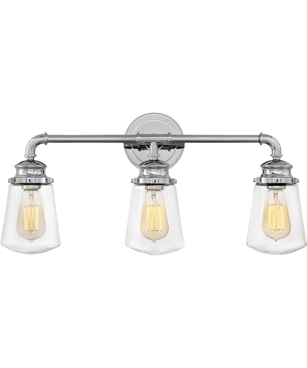 Fritz 3-Light Vanity in Chrome