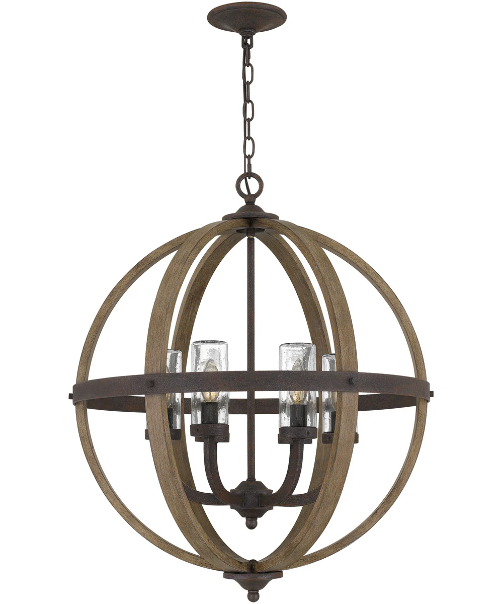 Fusion 6-light Pendant Rustic Black - Image 2