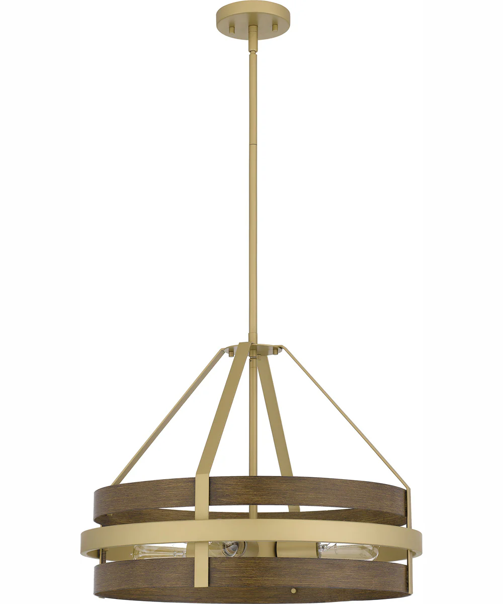 Gadsen 4-light Pendant Champagne Gold - Image 3