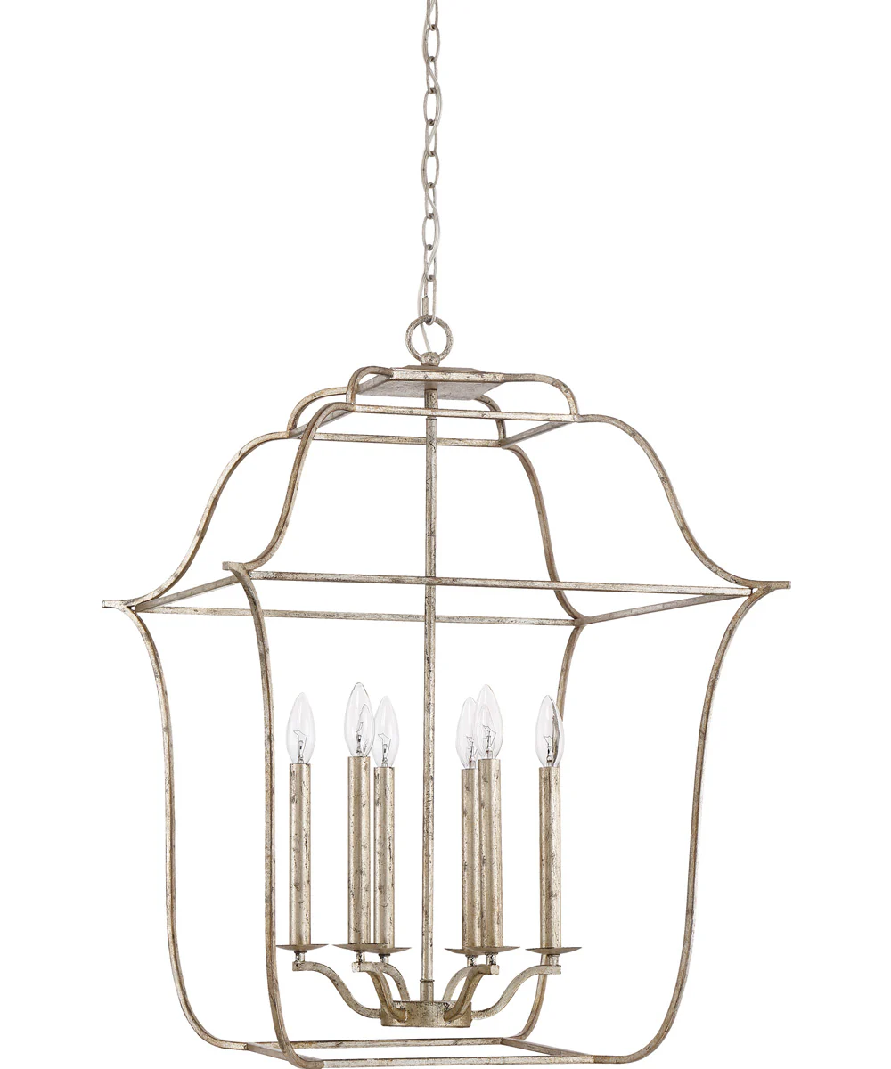 Gallery 6-light Pendant Century Silver Leaf - Image 3