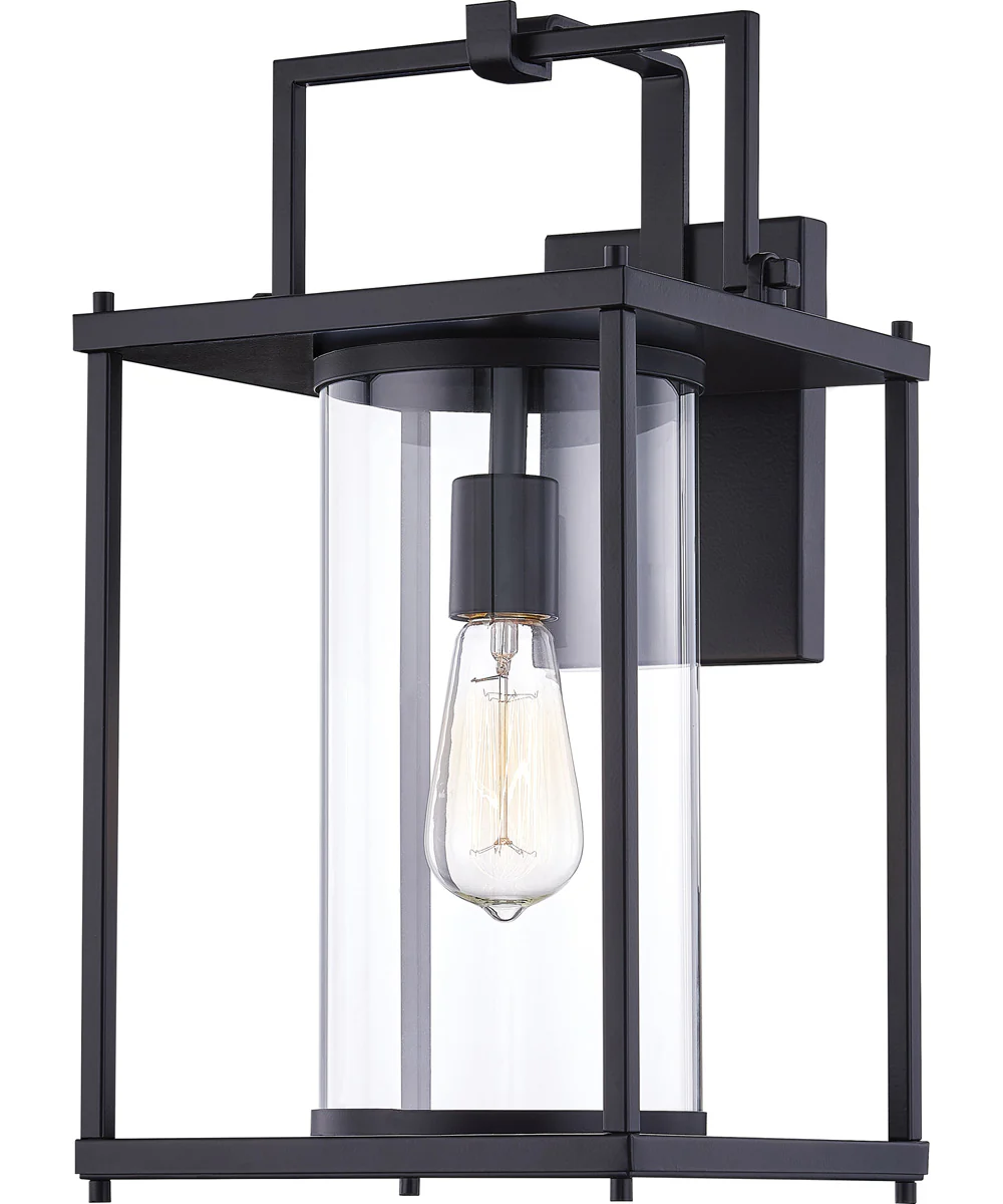 Garrett Large 1-light Outdoor Wall Light Matte Black - Image 2