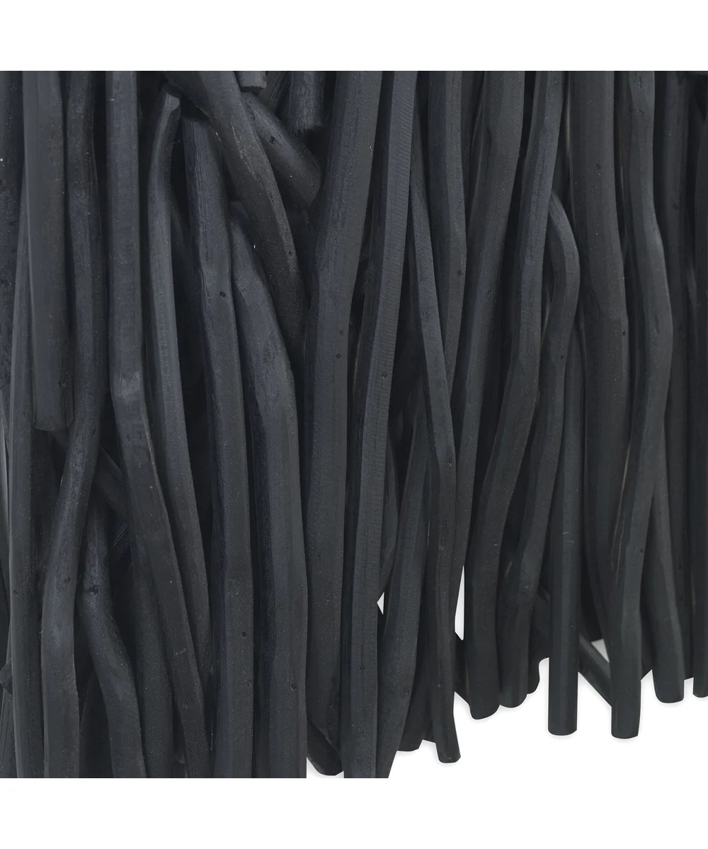 Gathered Teak Square Black Wood Wall Decor - Image 5