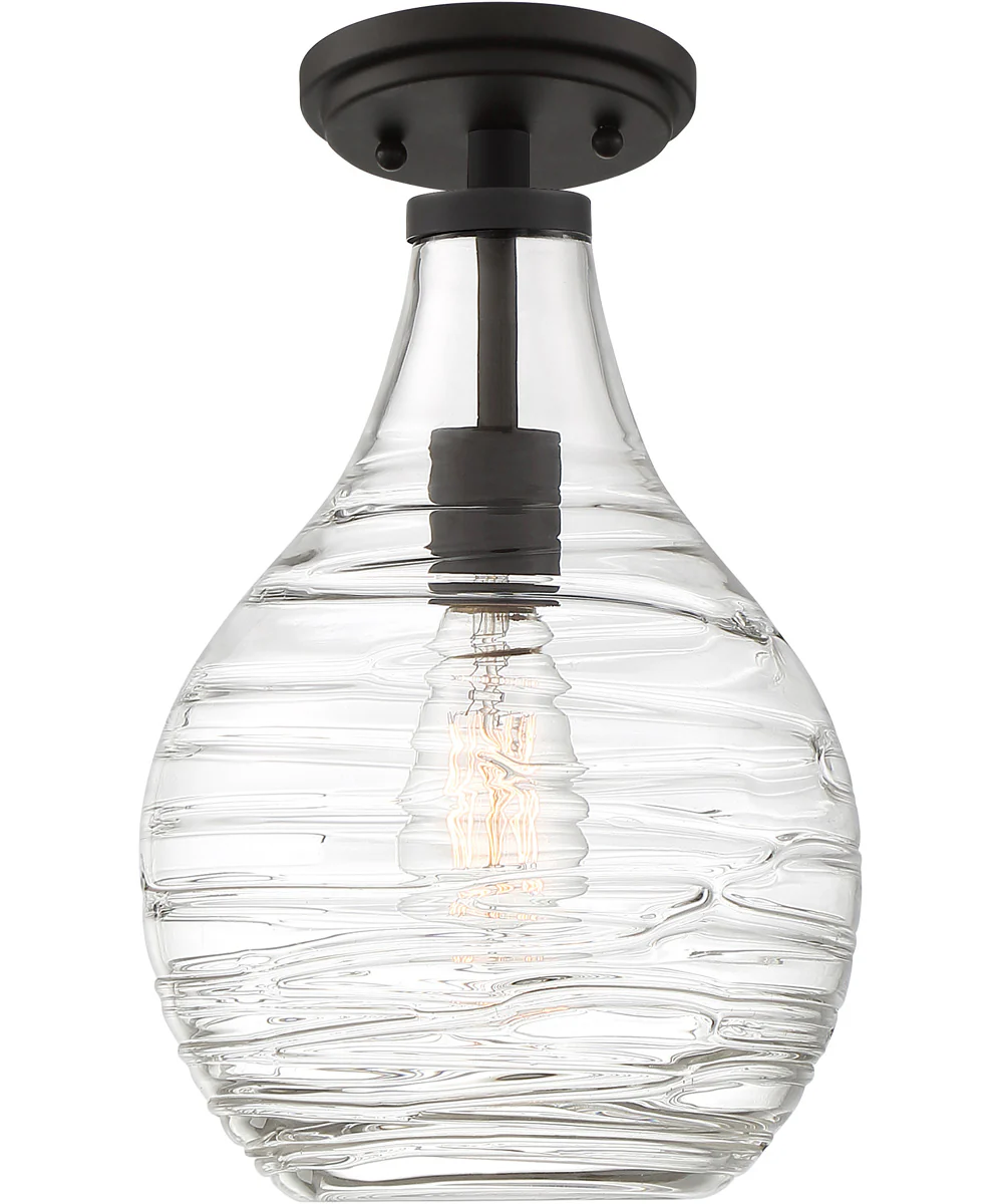 Genie 1-light Semi Flush Mount Old Bronze - Image 4