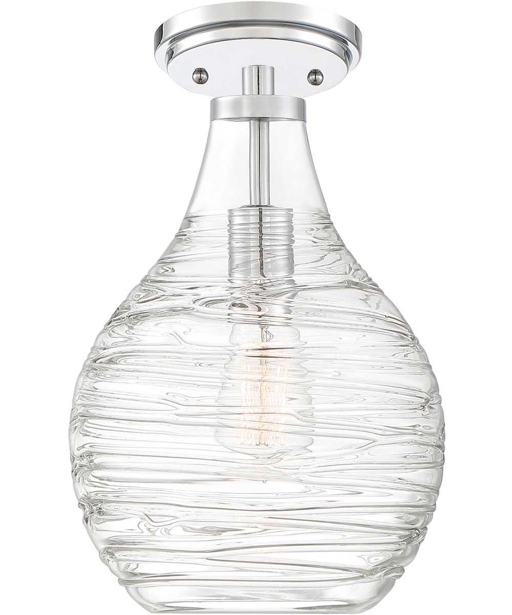 Genie 1-light Semi Flush Mount Polished Chrome - Image 4