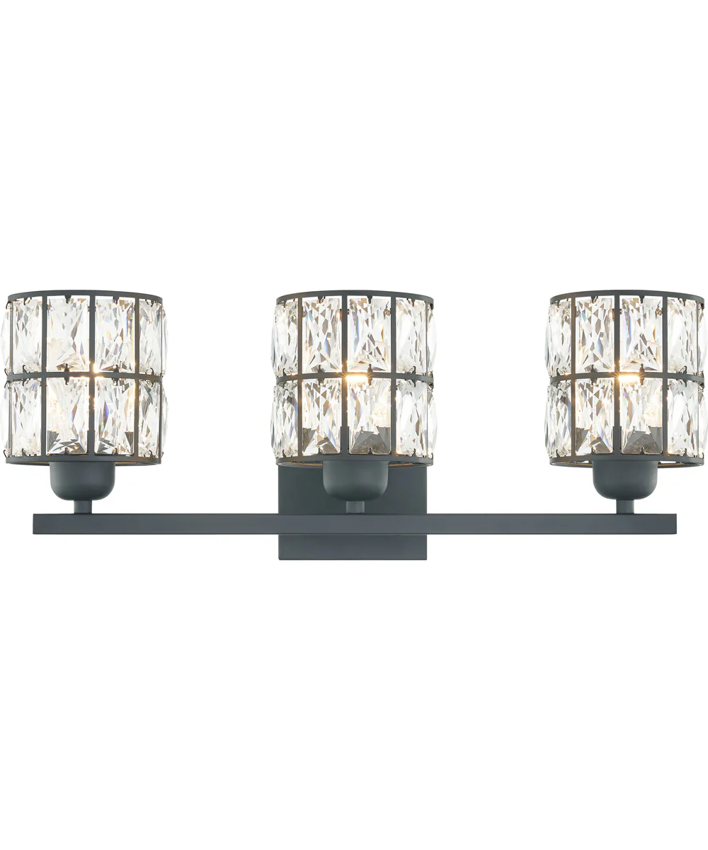 Gibson Large 3-light Bath Light Matte Black - Image 2