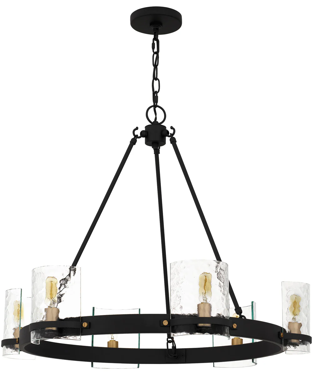 Gloucester 6-light Chandelier Matte Black - Image 2