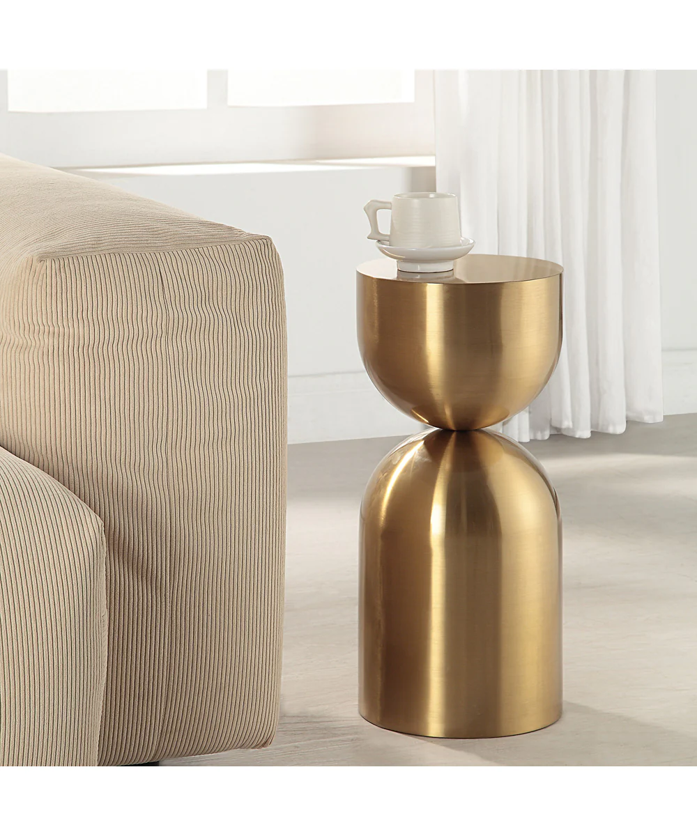 Golden Vessel Modern Accent Table - Image 3