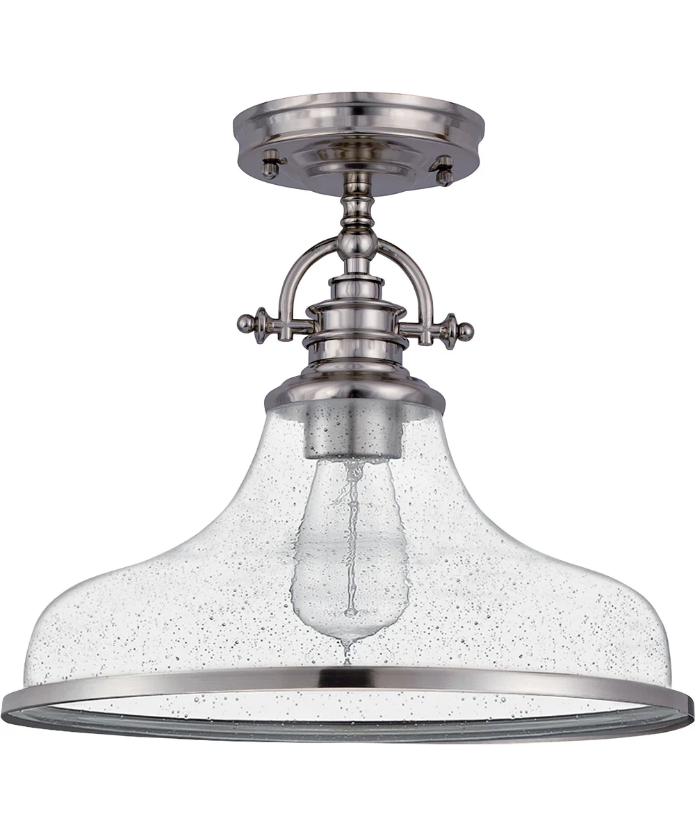 Grant 1-light Semi Flush Mount Brushed Nickel - Image 3