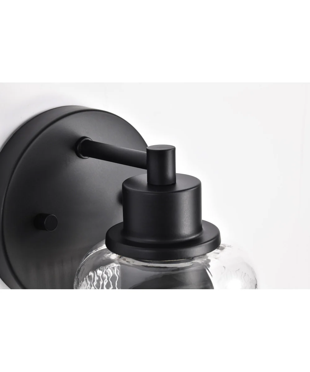 Grayson 1-Light Vanity & Wall Matte Black - Image 8