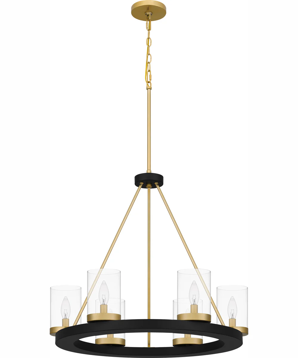 Greeley 6-light Chandelier Matte Black - Image 3