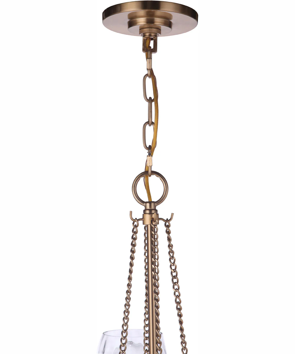 Guiding Star 4-Light Chandelier Satin Brass - Image 4