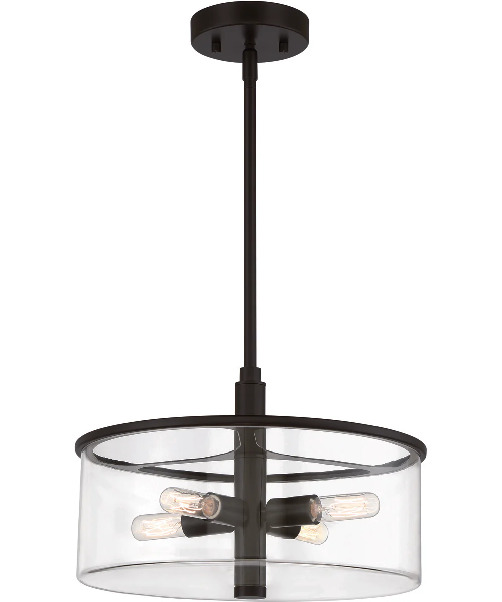 Hailie 4-Light Pendant Flat Black - Image 2