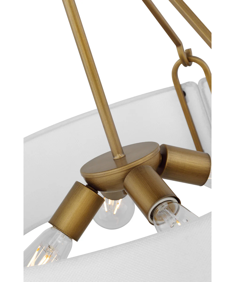 Halter 4-Light Pendant Natural Brass - Image 5