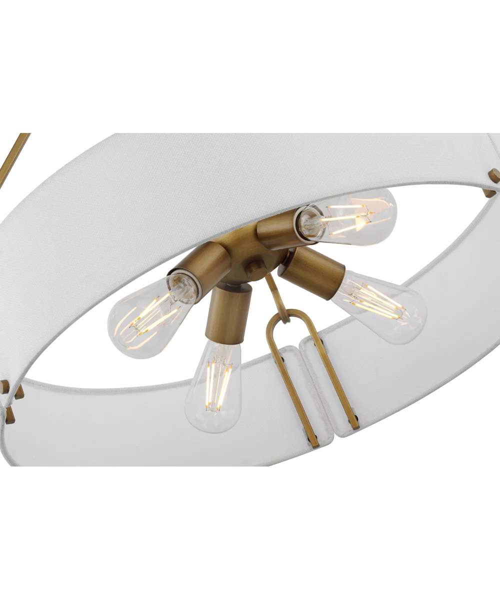 Halter 4-Light Pendant Natural Brass - Image 6