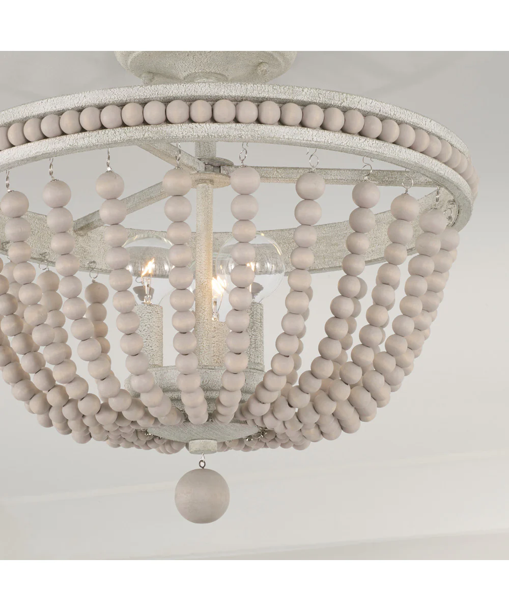 Handley 3-Light Semi-Flush Sand Dollar - Image 4