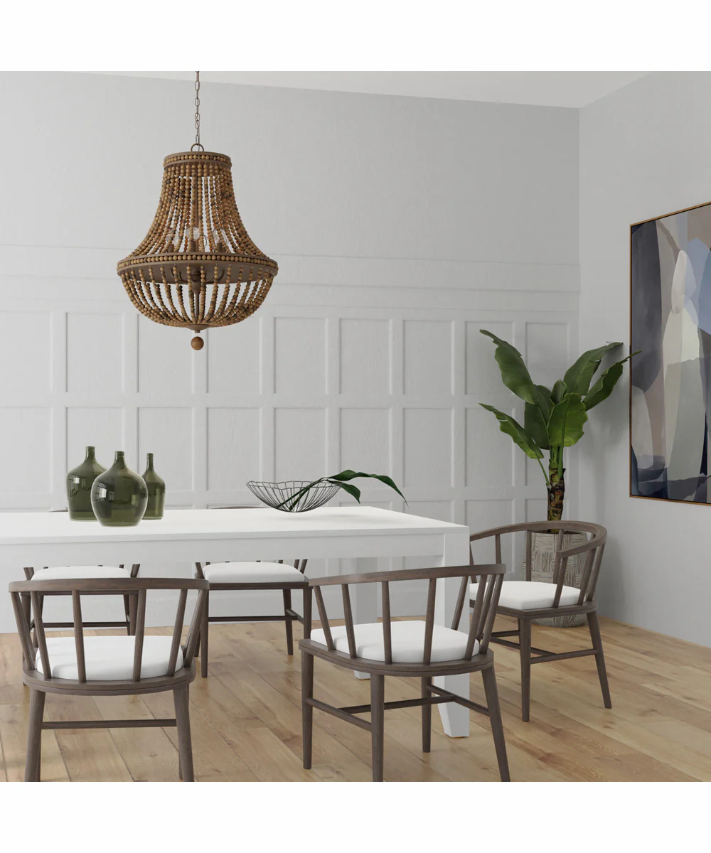 Handley 6-Light Chandelier Tobacco - Image 2
