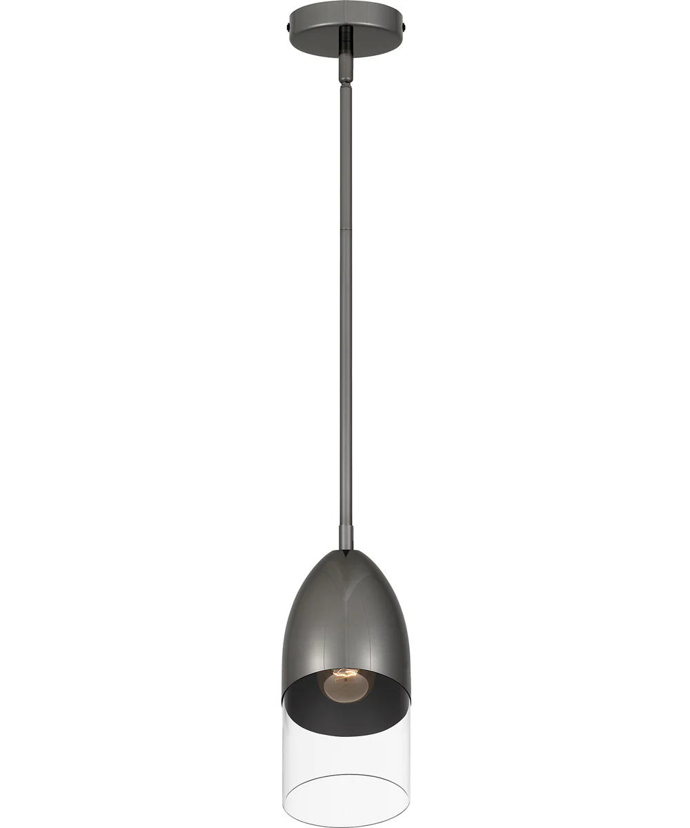 Haynes Small 1-light Mini Pendant Black Chrome - Image 4