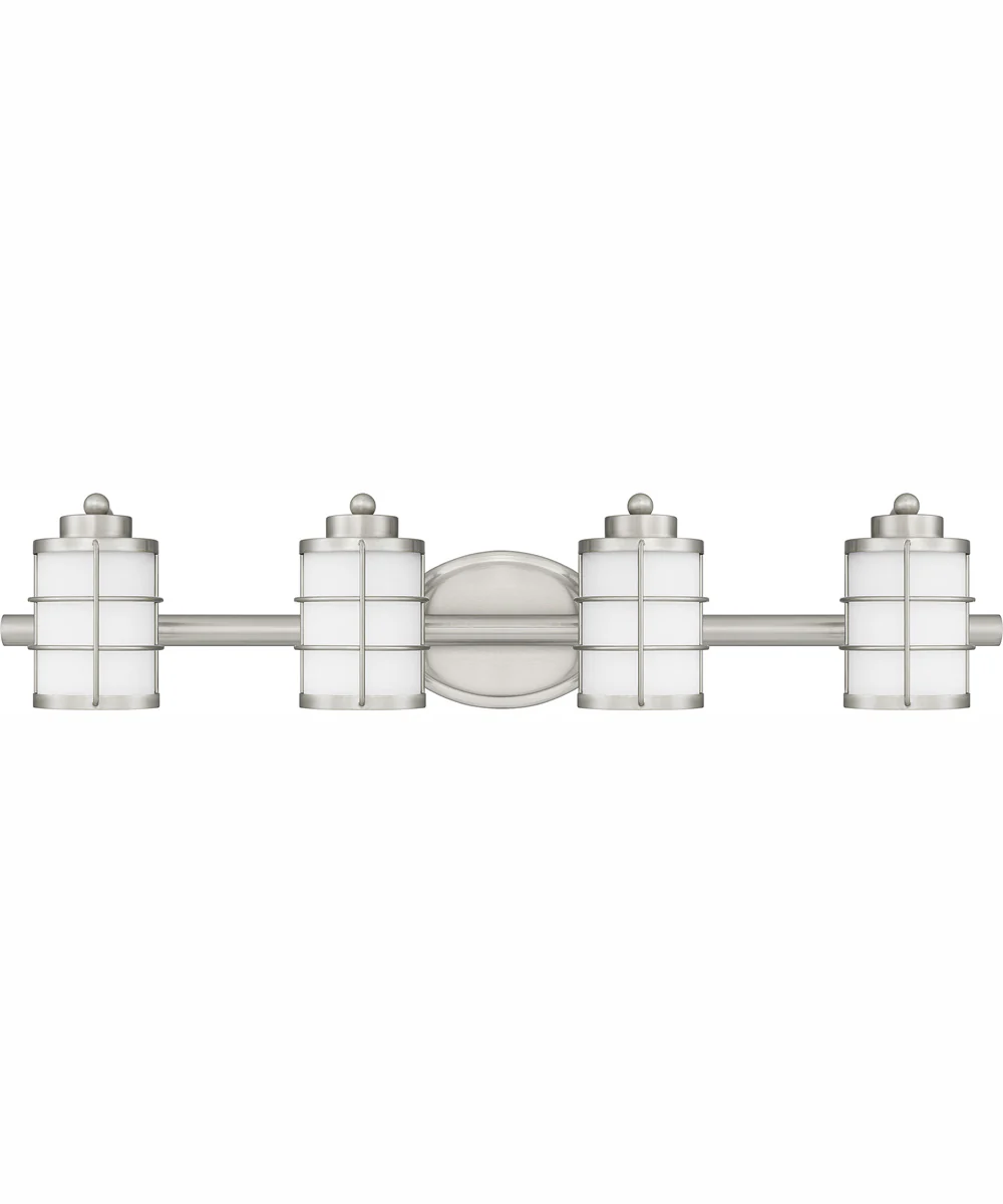 Hazlett Extra Large 4-light Bath Light Brushed Nickel - Image 3