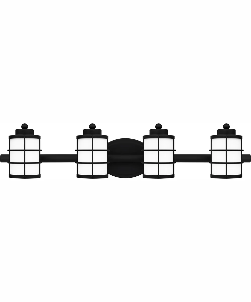 Hazlett Extra Large 4-light Bath Light Matte Black - Image 2