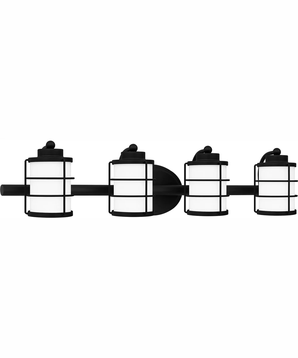 Hazlett Extra Large 4-light Bath Light Matte Black - Image 4