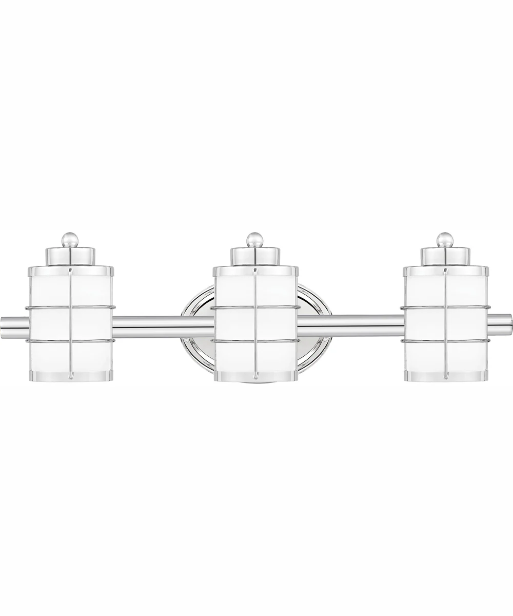 Hazlett Large 3-light Bath Light Polished Chrome - Image 2