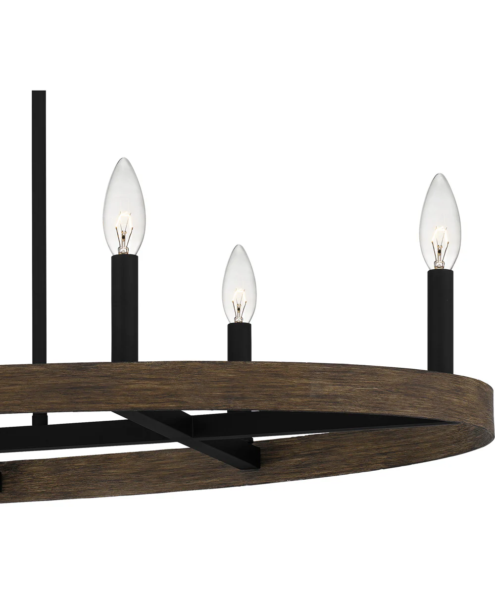 Hendrix Medium 9-light Island Light Matte Black - Image 6