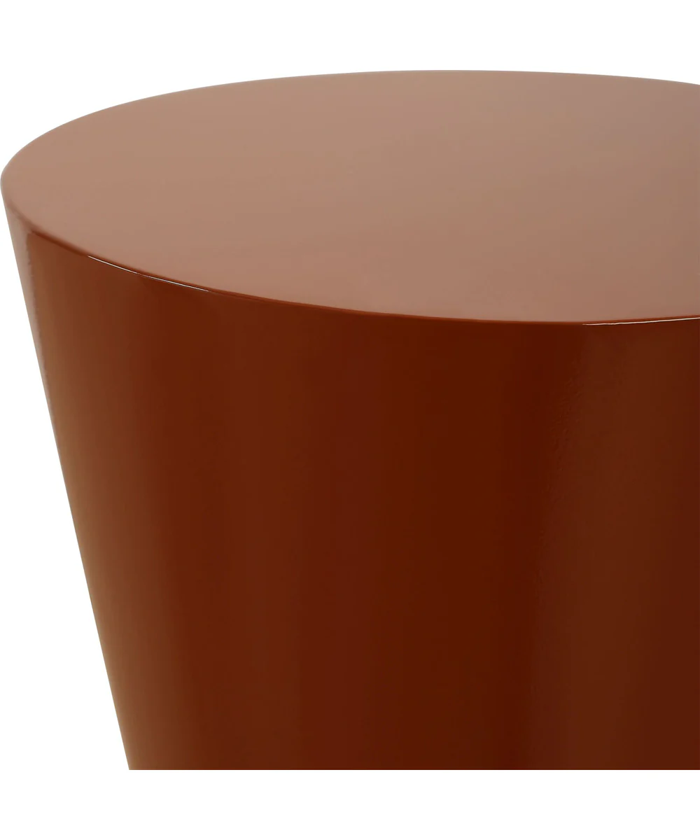 Hepler Gloss Terracotta Drink Table - Image 4